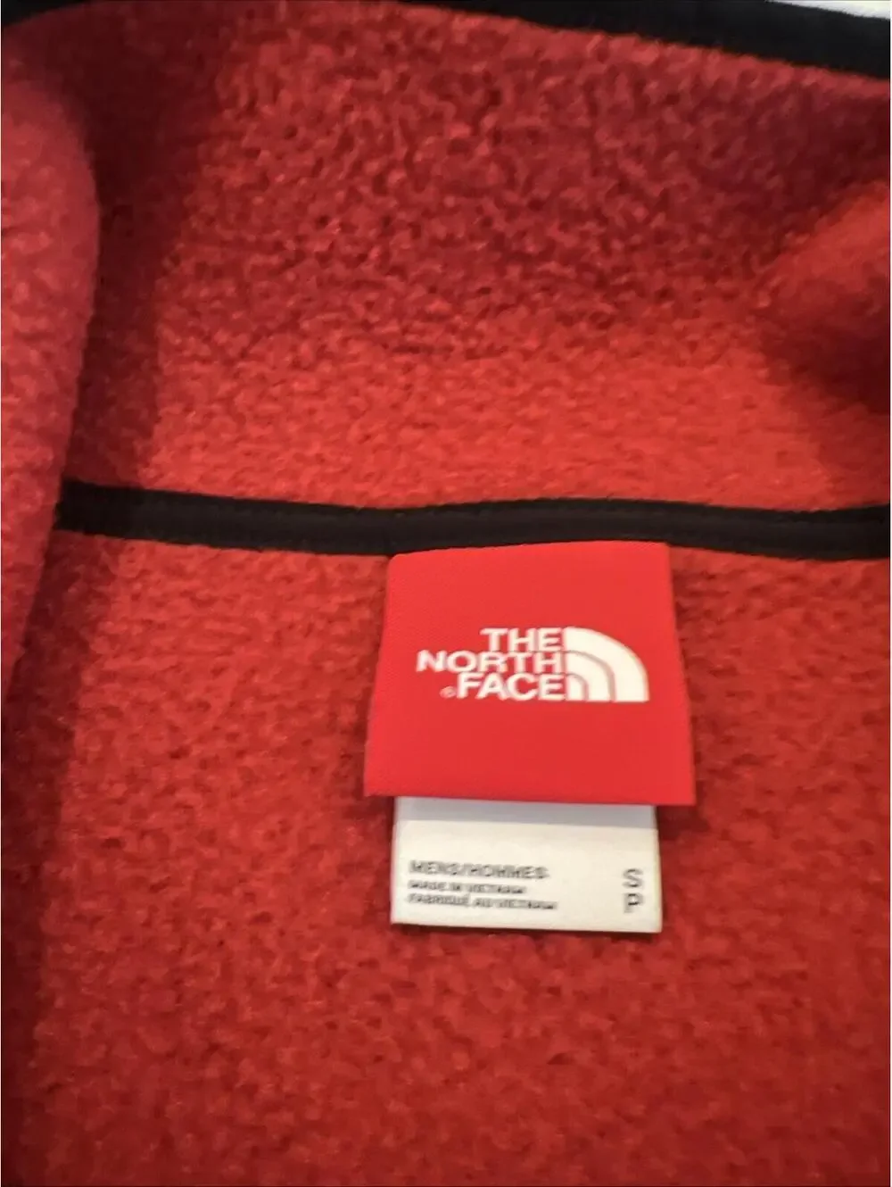 $175 The North Face Rare Pullover Fleece Jacket 1/2 Zip Cardinal Red Size Small